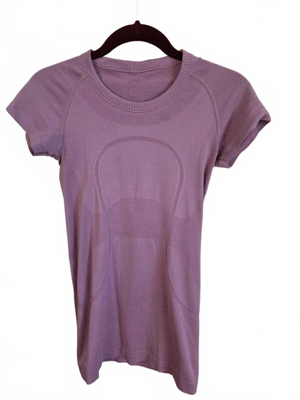 Lululemon Purple Swiftly Tech Seamless Short Sleeve Athletic Top Size 4